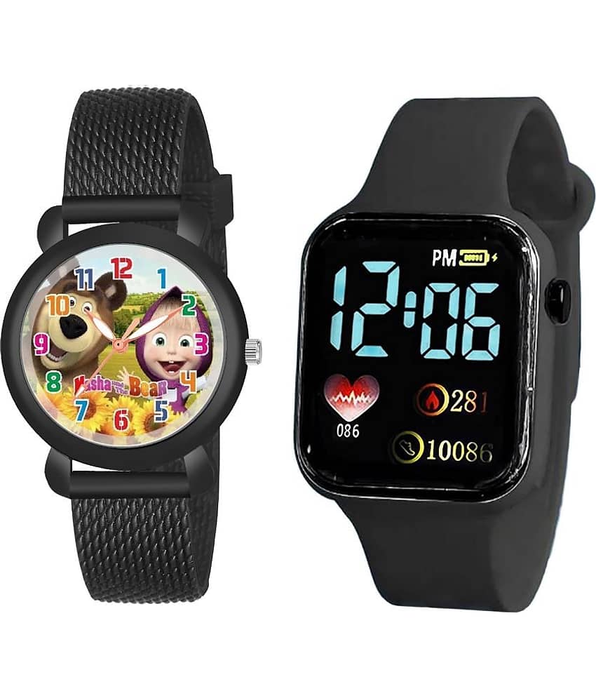 Cosmic Multicolor Dial Analog Boys Watch ( Pack Of 2 )