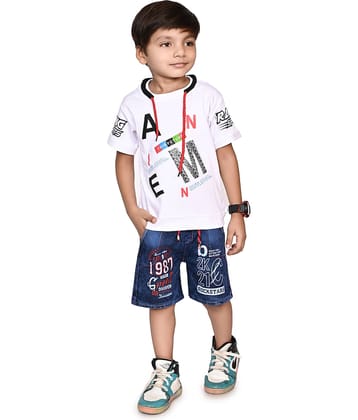 DS DRESSES Pack of 1 Unisex Cotton T-shirt & Jeans Set ( Green )