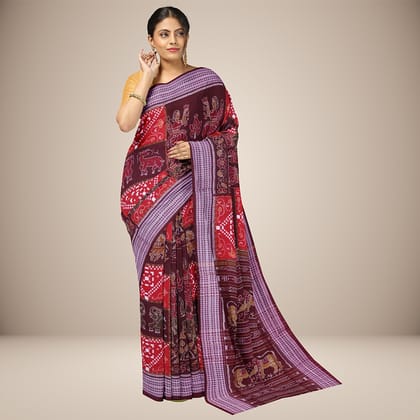 Handwoven Sambalpuri Cotton Saree Handwoven Sambalpuri Cotton Saree