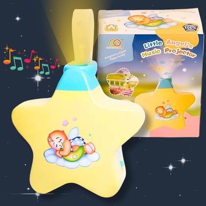 MM Toys Baby Sleep Projector With Star Light Show and Music 8661 (Multicolour) for 0+ Months
