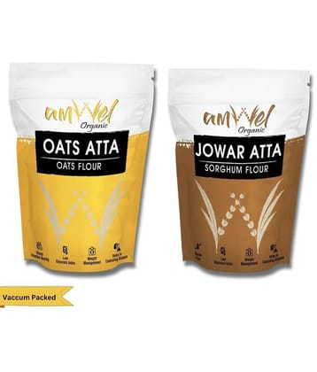 Amwel Oats Atta 450g + Jowar Atta 450g 900 gm Pack of 2
