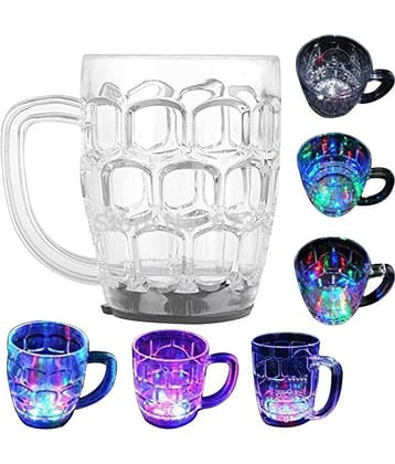 De Ultimate Crystal 7 LED Light Mug Tea Cup 1 Pcs (200) ml