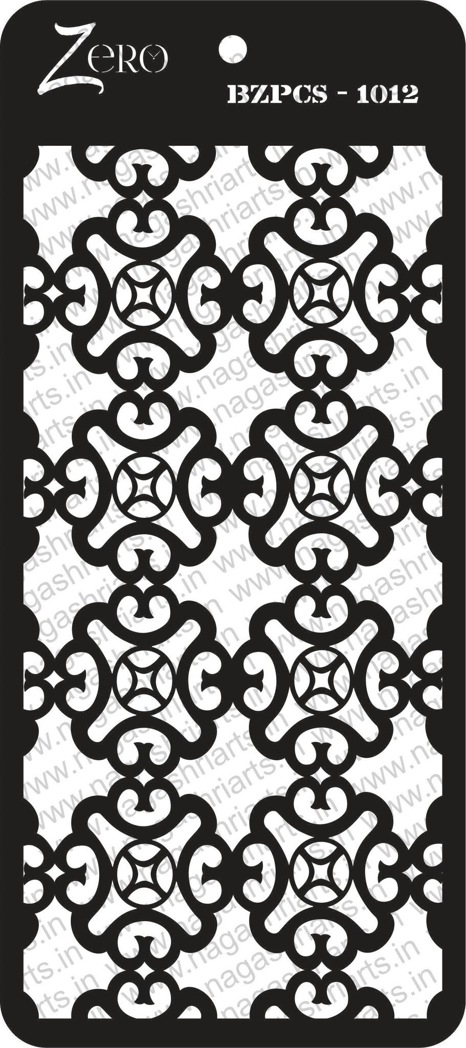 Brand Zero Pratibimb Craft Stencil - Code: BZPCS-1012