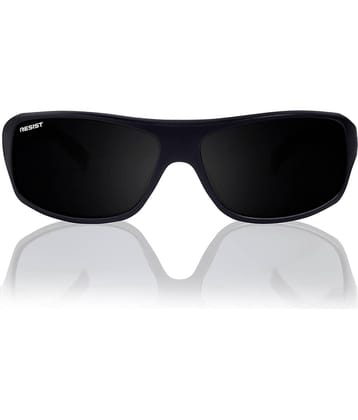 RESIST EYEWEAR Black Rectangular Sunglasses ( Pack of 1 )