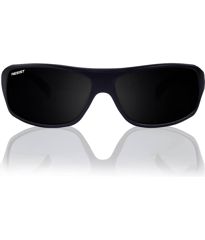 RESIST EYEWEAR Black Rectangular Sunglasses ( Pack of 1 )