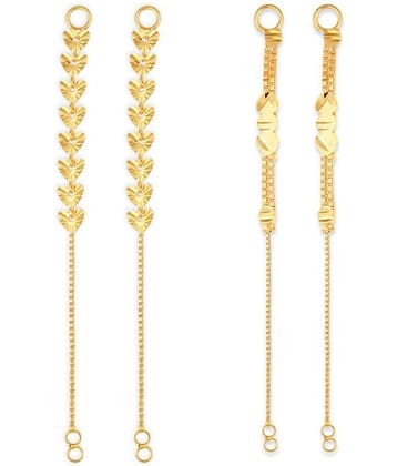 1gram gold Plated Kanchain Ear chain earcuff Ear to Ear Combo for Women & Girls