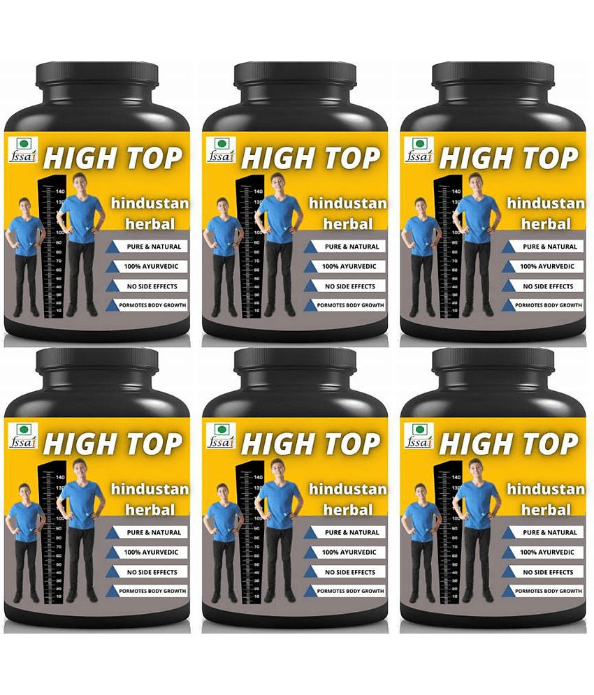 Hindustan Herbal High Top Plain flavor 0.6 kg Powder Pack of 6