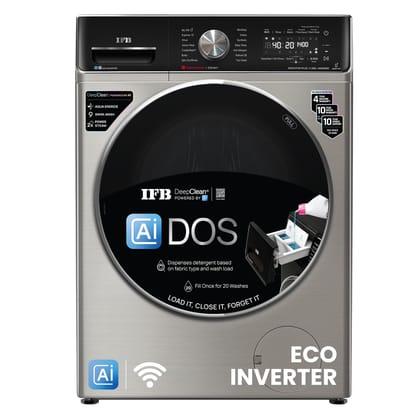 IFB 11 Kg 5 Star, DeepClean, AI DOS, WiFi, Fully Automatic Front Load Washing Machine (EXECUTIVE PLUS VSG 1114, PowerSteam, Oxyjet, 9 Swirl, Steam Refresh, Inbuilt Heater, Eco Inverter, SUS VCM) IFB 11 Kg 5 Star, DeepClean, AI DOS, WiFi, Fully Automatic 