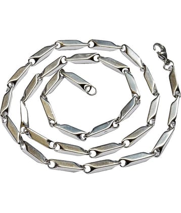 WTM Rhodium Plated Chain ( Set of 1 )