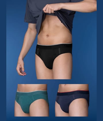 XYXX Pack of 3 Cotton Briefs For Men's ( Multicolor )