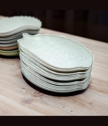 Inpro 12 Pcs Plastic White Platter