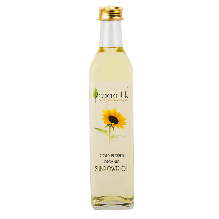 Praakritik Organic Cold Pressed Sunflower Oil 500 ml