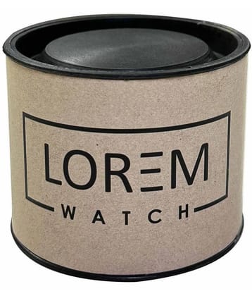 Lorem - Brown Leather Analog Couples Watch