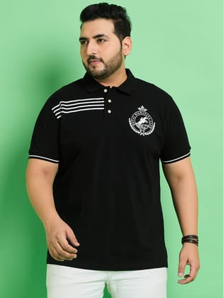 Men Plus Size Linyi Printed Polo Tshirt - 4XL