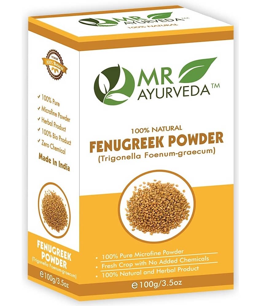 MR Ayurveda 100% Organic Fenugreek Powder Hair Scalp Treatment 100 g