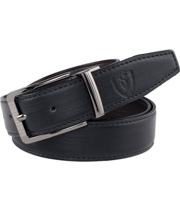 Keviv - Black Leather Men's Casual Belt ( Pack of 1 )