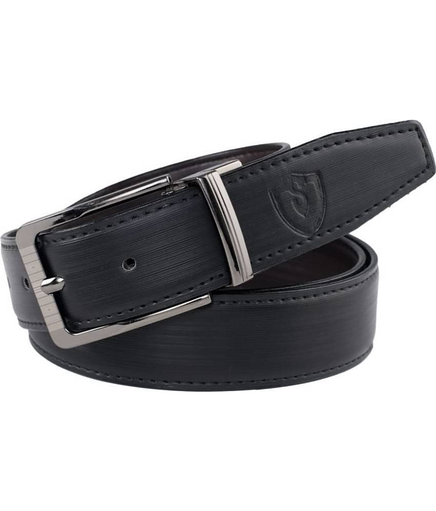 Keviv - Black Leather Men's Casual Belt ( Pack of 1 )