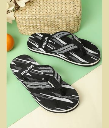 Cozy Wear - Black Men's Thong Flip Flop