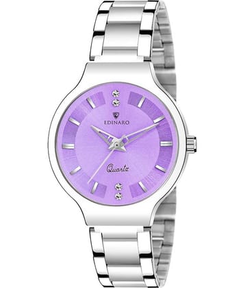 EDINARO Stainless Steel Round Womens Watch