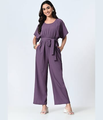ALL WAYS YOU Purple Polyester Regular Fit Women's Jumpsuit ( Pack of 1 )