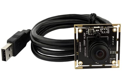 ELP 180 degree fisheye Raspberry Pi 1080P H. 264 microphone PC Web usb security camera