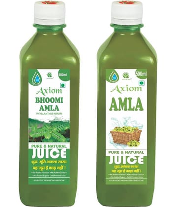 Axiom Bhoomi Amla 500Ml + Amla Juice 500Ml Ayurvedic Juice Combo Pack