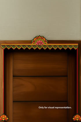 Dbeautify's DIY Lotus Design MDF Toran with Side Hangings