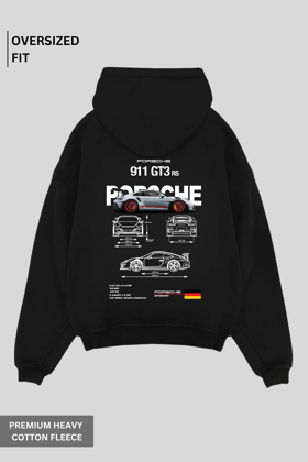 Porsche - Oversized Hoodie-XS-S