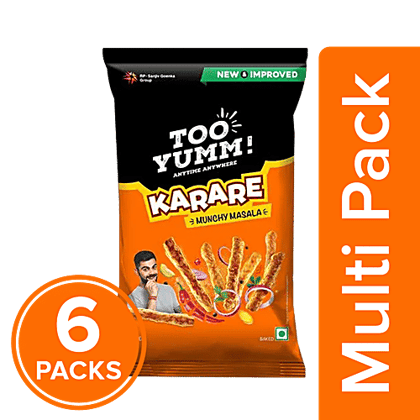 Too Yumm! Karare - Munchy Masala, 6x43 g Multipack
