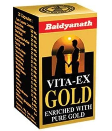 Ayurveda Cure Baidyanath Vita Ex Gold (20X2=40 Caps) Capsule 20 No.S Pack of 2