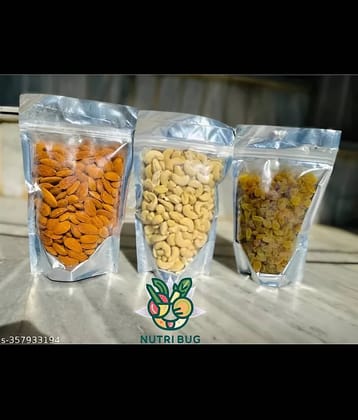 Nutri Bug Almond, Cashew, Raisin Combo (100gm x 3)