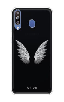 White Angel Wings Soft Cover for Samsung Galaxy M40