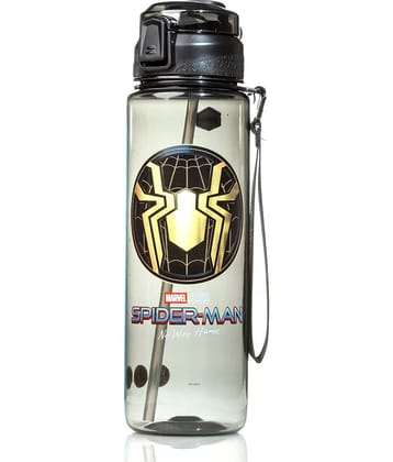 Gluman - Disney Spiderman Bottella Spout Black School Water Bottle 1000 mL ( Set of 1 )