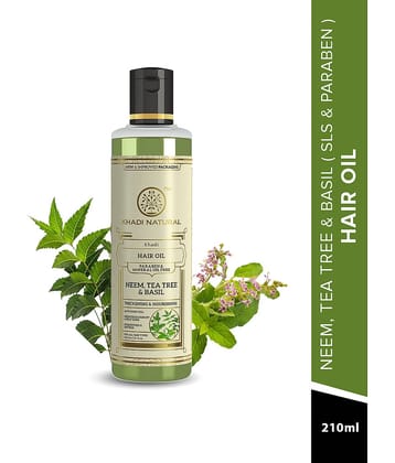 khadi natural Anti Dandruff Tea Tree Oil 210 ml ( Pack of 1 )