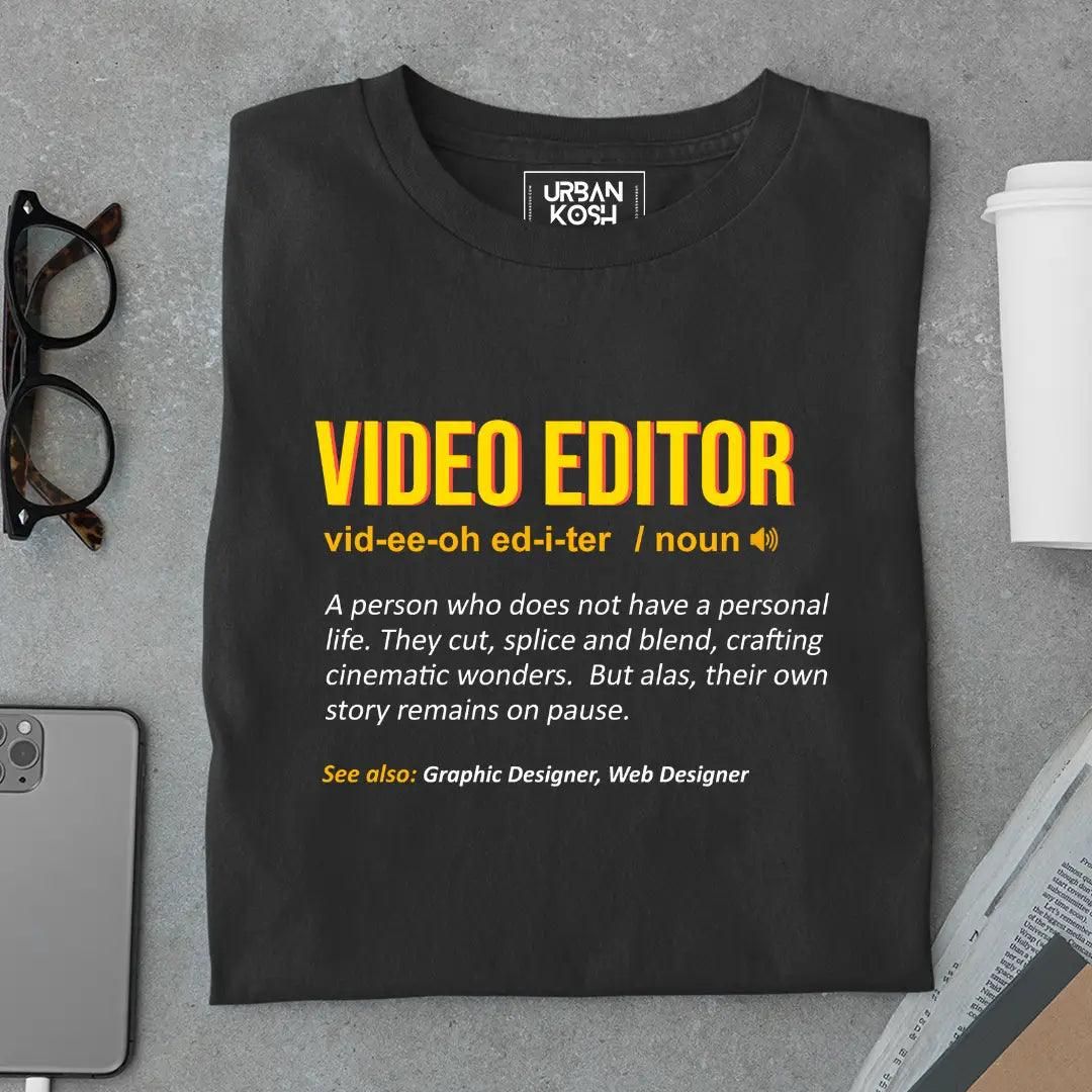 Video Editor Limited Edition T-Shirt-Black / M
