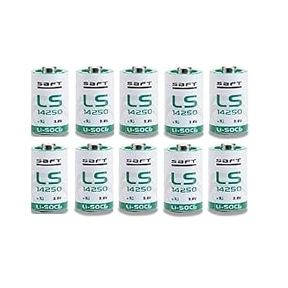 Unbranded (10 PACK) Saft LS-14250 1/2 AA 3. 6V Lithium (non Rechargeable)