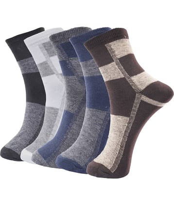 PENYAN Cotton Casual Ankle Length Socks Pack of 5