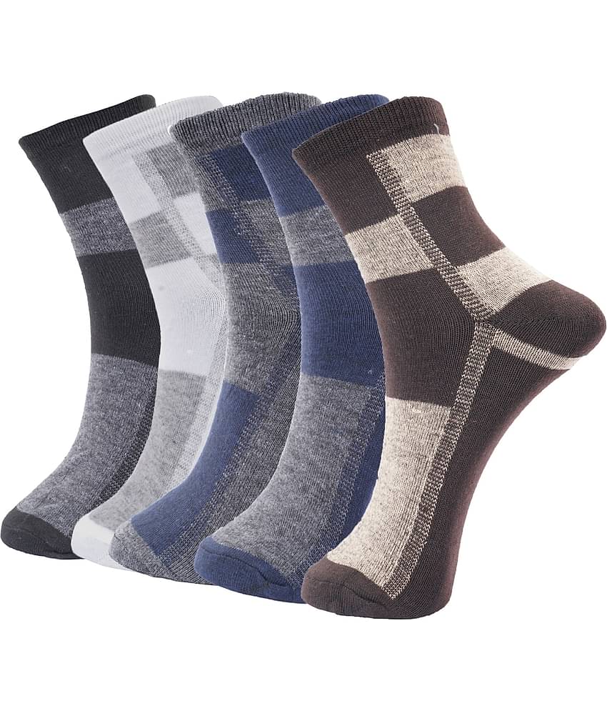 PENYAN Cotton Casual Ankle Length Socks Pack of 5