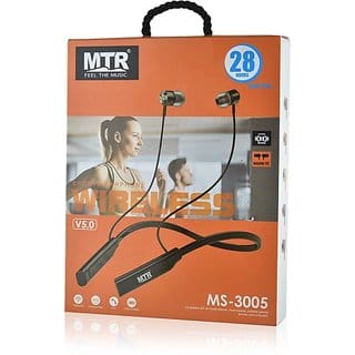 MTR MS-3005 Bluetooth Headset (Black, In the Ear)
