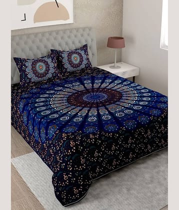 Uniqchoice Cotton King Bedsheet ( Purple )