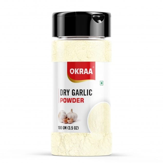 OKraa Garlic Powder (Dehydrated Lasun Powder) - 100g