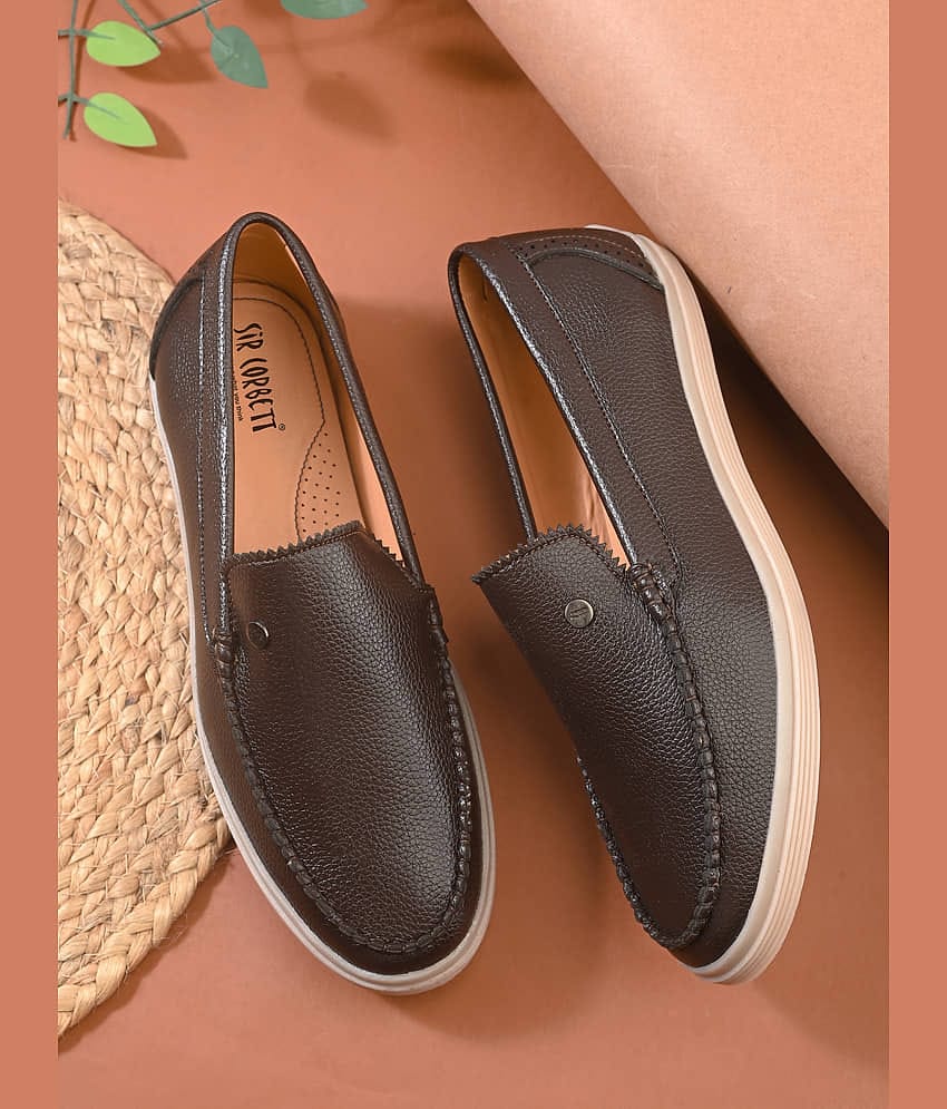 Sir Corbett Brown Men's Slip on Shoes