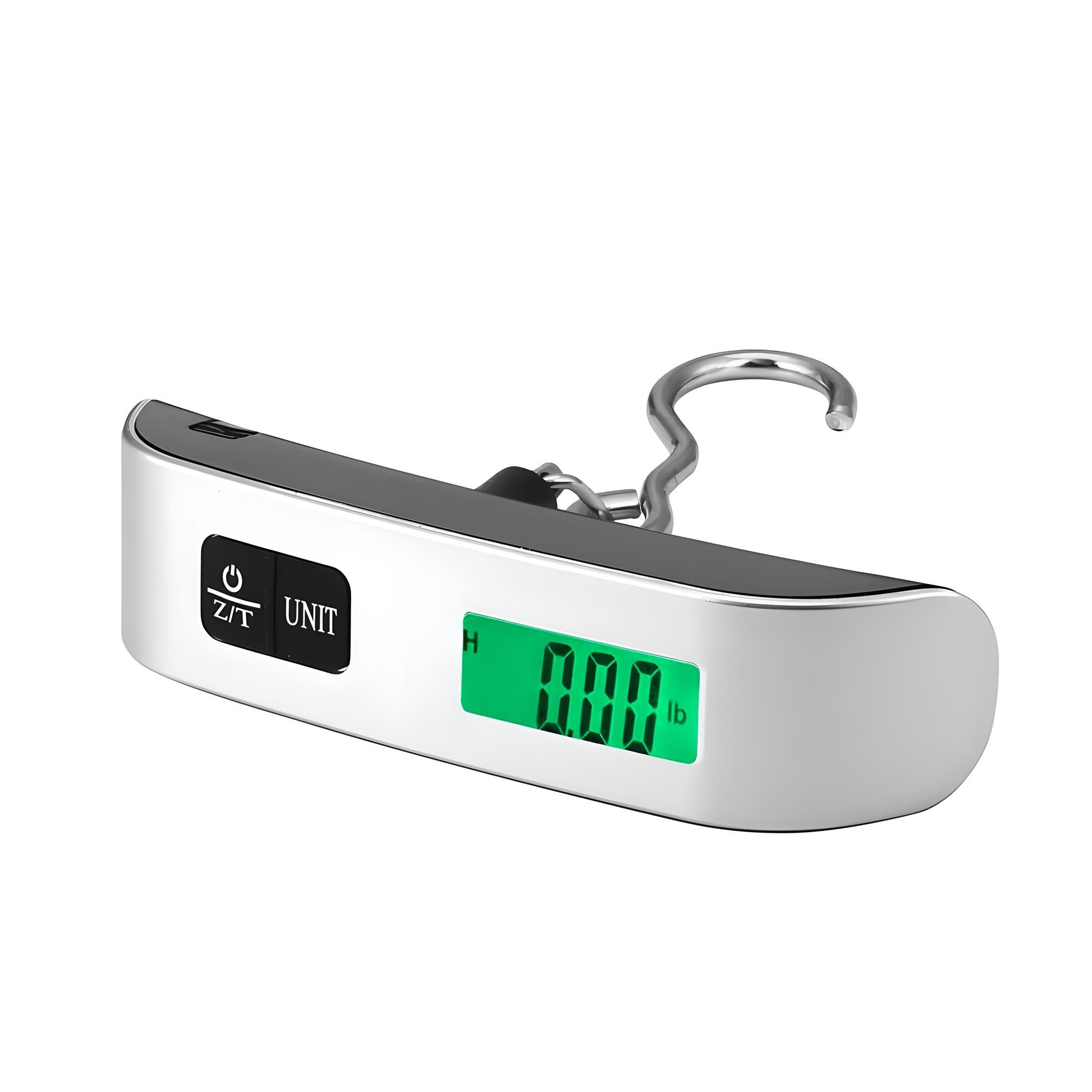 Premium Digital Luggage Scale 50kg/110lb with LCD Display, Auto Lock, Tare, & Temperature Sensor