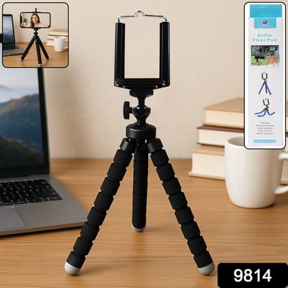 Flexible Mini Tripod Stand with Adjustable Mobile Holder