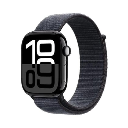 Apple Watch Series 10 GPS 46mm Jet Black Ink Sport Loop