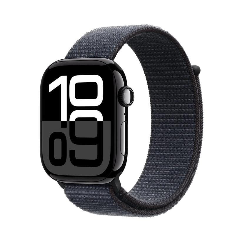 Apple Watch Series 10 GPS 46mm Jet Black Ink Sport Loop