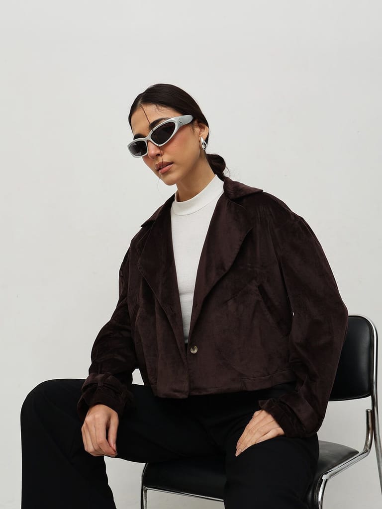 Luxe Velvet Jacket - Jackets & Coats | Buy online on ZillyBuy