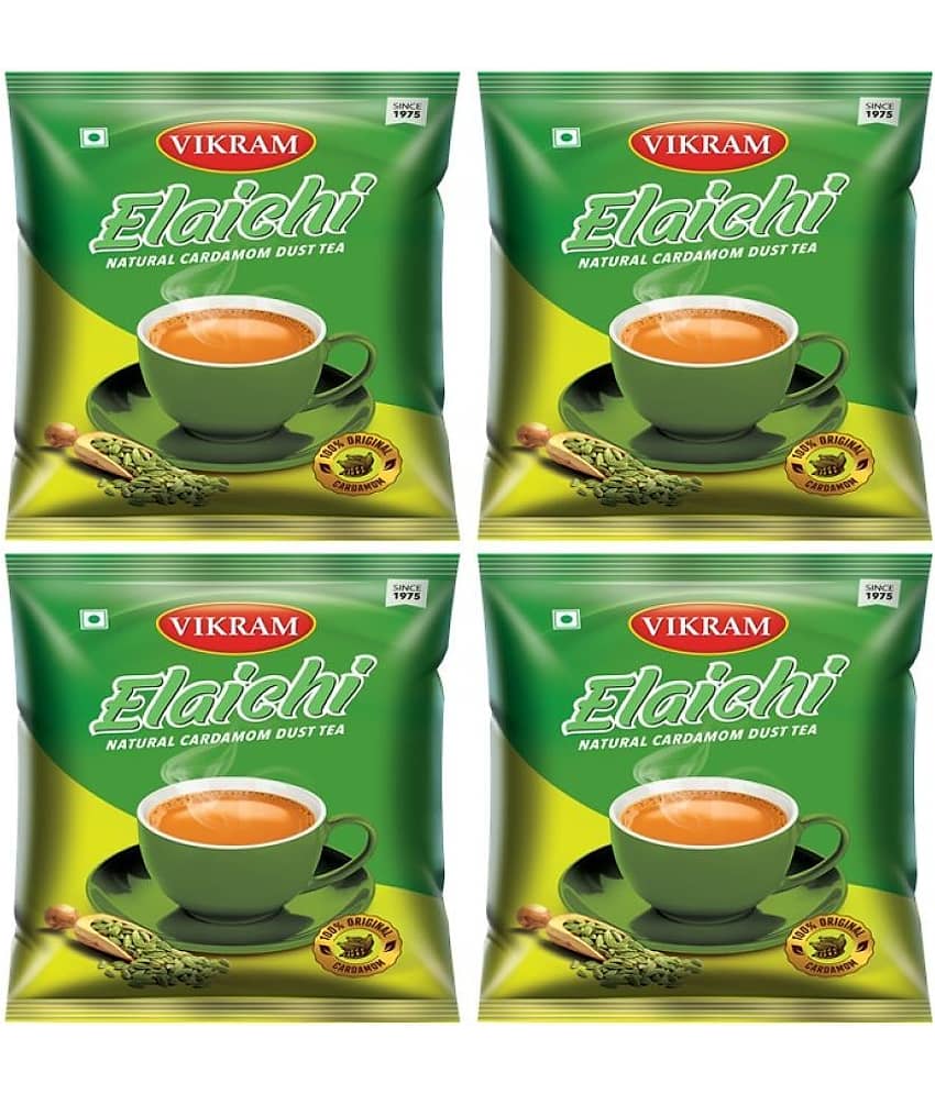 VIKRAM Assam Tea Powder Elaichi Tea 1000 gm Pack of 4