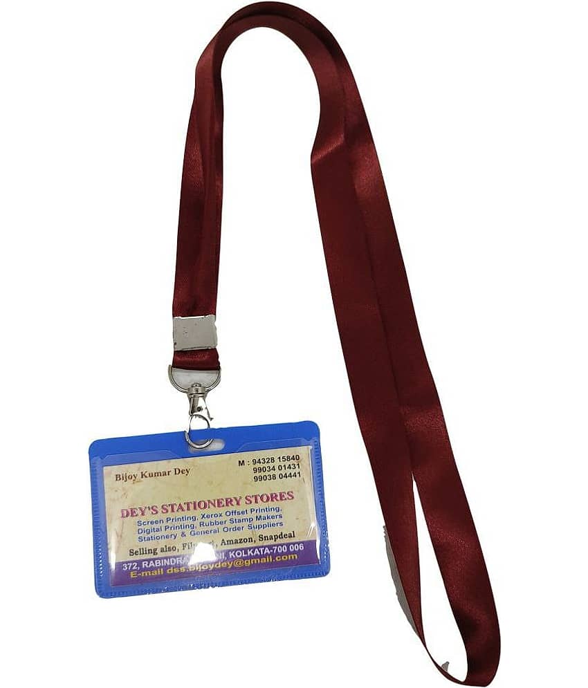 Dey 's stationery store - Plastic Card Holder ( Pack 1 )