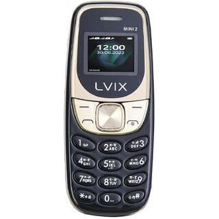 Livix Mini2 (Dual SIM, 0.66 Inch Display, 800 mAh Battery, Black)